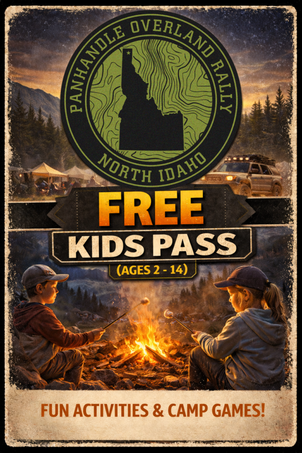 Kids FREE Pass to the Panhandle Overland Rally